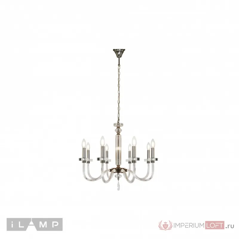 Подвесная люстра iLamp Vibe P9474-8 Nickel от ImperiumLoft