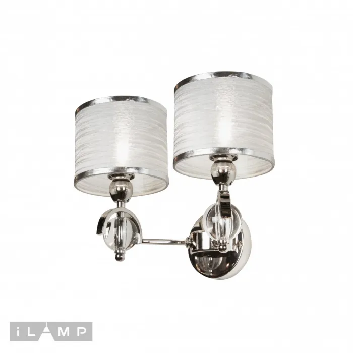 Настенный светильник iLamp Chelsea W2400-2 Nickel от ImperiumLoft