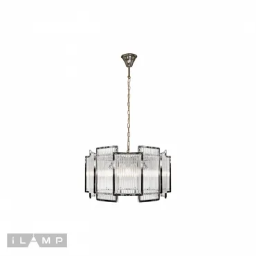 Подвесная люстра iLamp Tribeca MD0276-6C CHROME+SMOKY GRAY