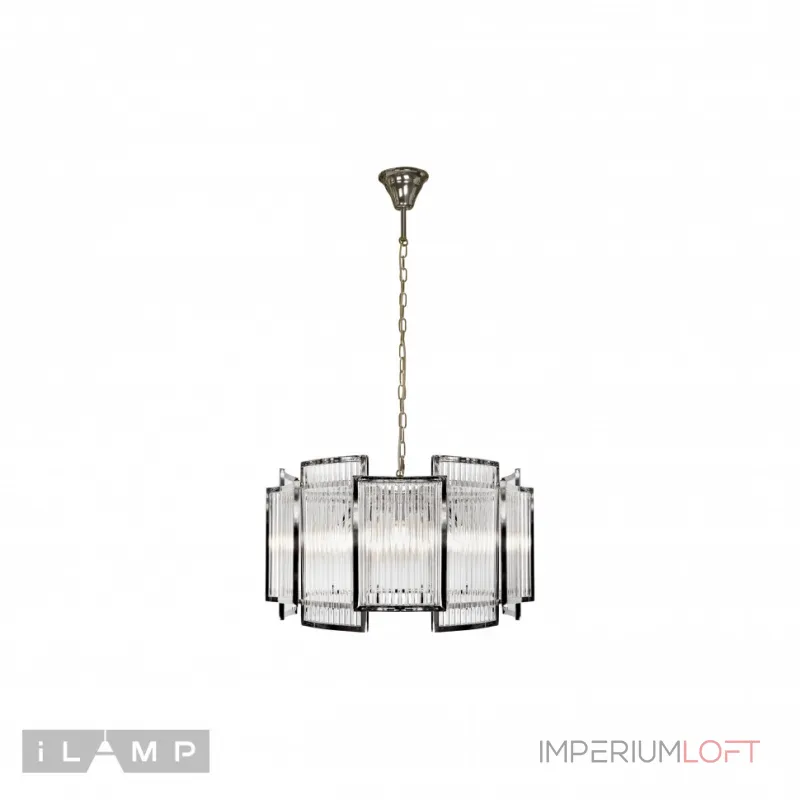 Подвесная люстра iLamp Tribeca MD0276-6C CHROME+SMOKY GRAY