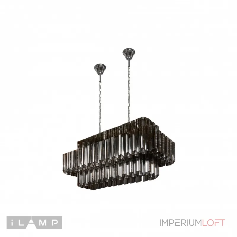 Подвесная люстра iLamp Destiny MD0267-14A CHROME+SMOKY GRAY