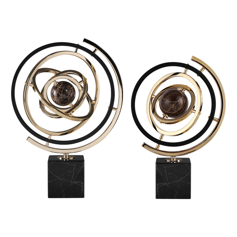 Статуэтка настольная iLedex SATURN 4171 L BLACK & GOLD