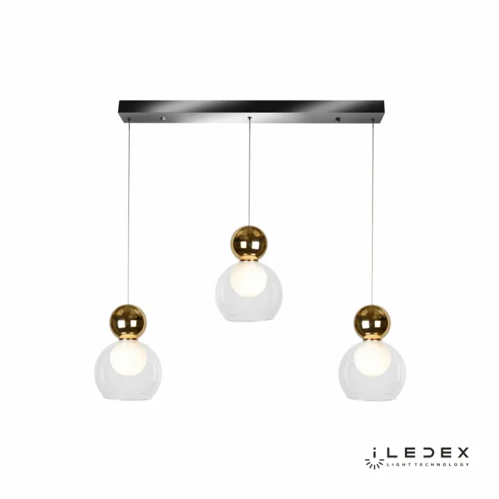 Подвесной светильник iLedex Blossom C4476-3L Золотой от ImperiumLoft