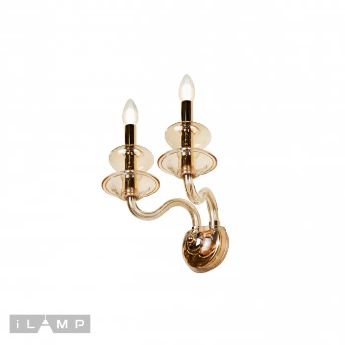 Настенный светильник iLamp Mercury W9448-2 Gold от ImperiumLoft