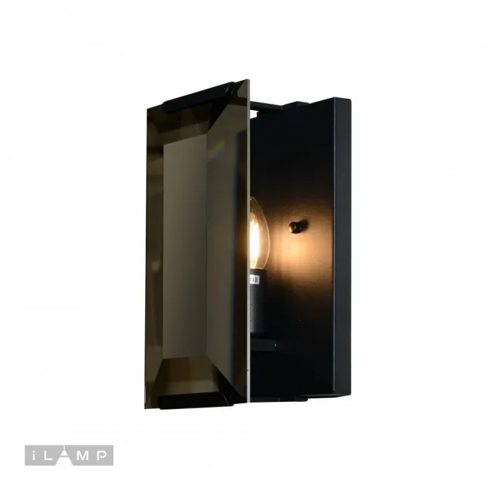 Настенный светильник iLamp Panorama 10090/1W Черный от ImperiumLoft