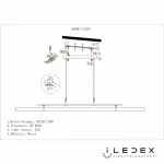 Подвесной светильник iLedex ZOOM 9498P-46W-3000K GOLD&BROWN&WHITE от ImperiumLoft
