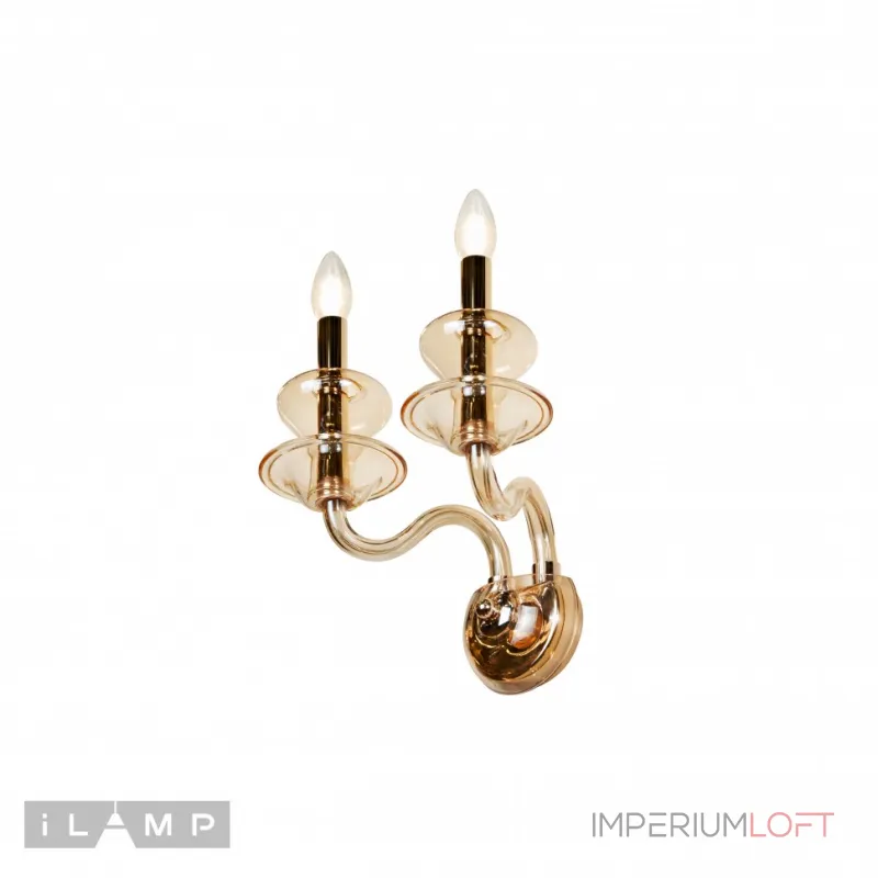 Настенный светильник iLamp Mercury W9448-2 Gold от ImperiumLoft Настенный светильник iLamp Mercury W9448-2 Gold от ImperiumLoft