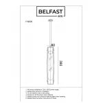 Подвесной светильник Belfast Gibson 6133-1 BR GR