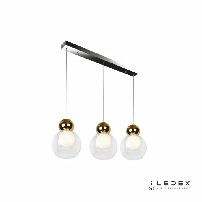 Подвесной светильник iLedex Blossom C4476-3L Золотой от ImperiumLoft