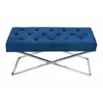 Банкетка ArtHomeDecor Cross ID-78 CR Blue