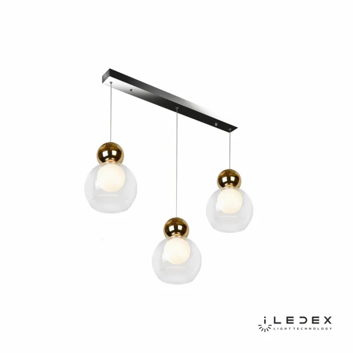 Подвесной светильник iLedex Blossom C4476-3L Золотой от ImperiumLoft