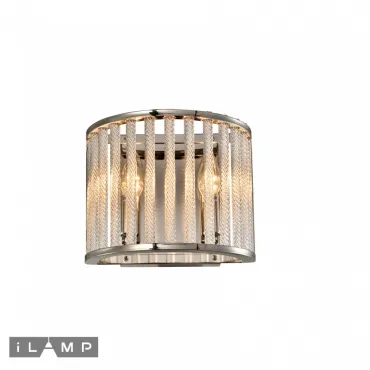 Настенный светильник iLamp QEENS W9501-2 NICKEL от ImperiumLoft