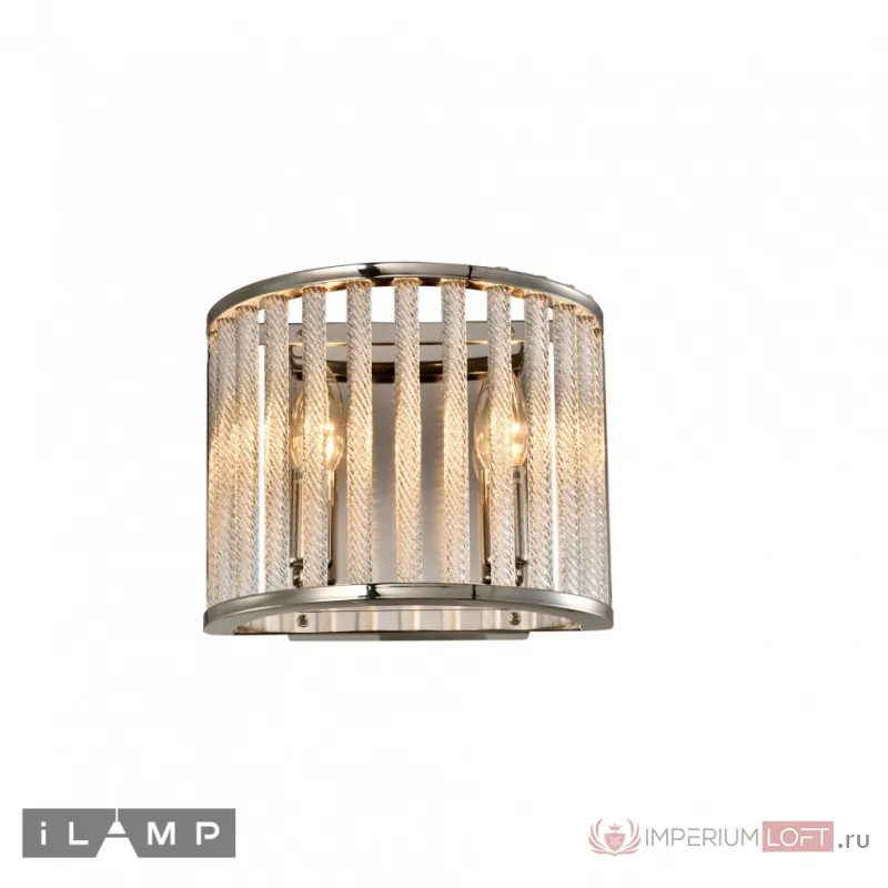 Настенный светильник iLamp QEENS W9501-2 NICKEL от ImperiumLoft