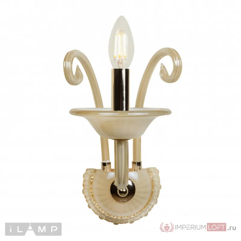 Настенный светильник iLamp Classic W2318-1 Золотой от ImperiumLoft