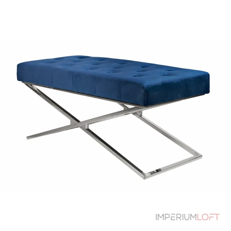 Банкетка ArtHomeDecor Cross ID-78 CR Blue