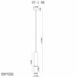 Подвесной светильник iLamp Lofty 10706-1 WH-BR