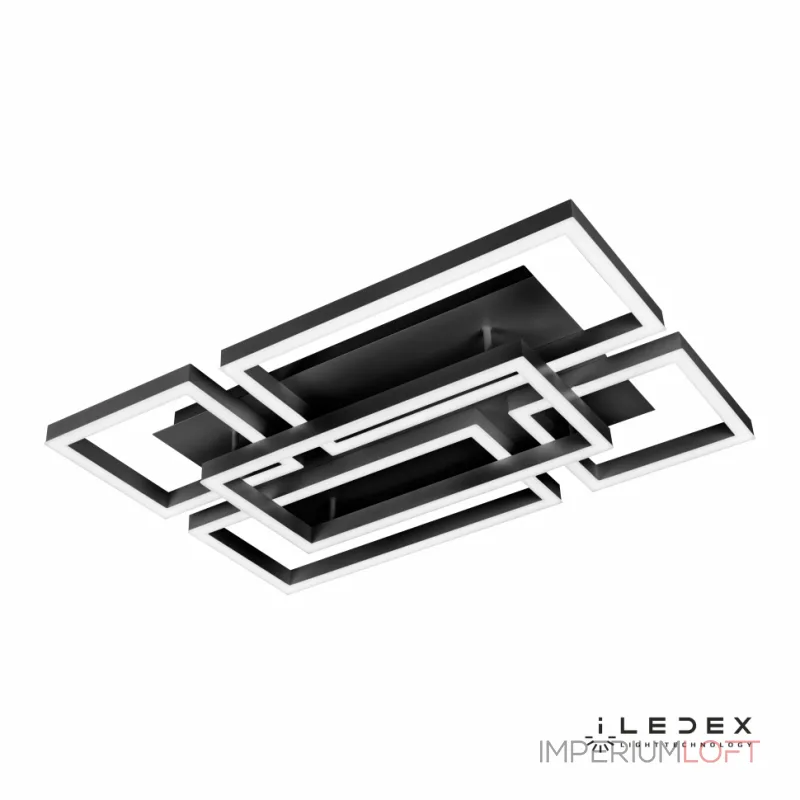 Потолочный светильник iLedex Grace 8139-500X250+250-X-T 3000-6000K Чёрный Потолочный светильник iLedex Grace 8139-500X250+250-X-T 3000-6000K Чёрный