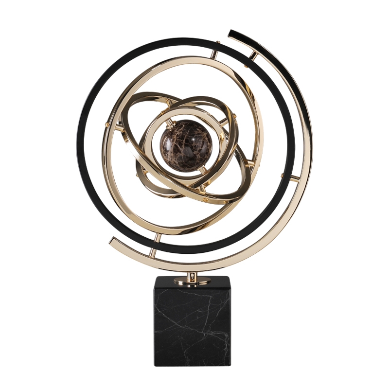 Статуэтка настольная iLedex SATURN 4171 L BLACK & GOLD