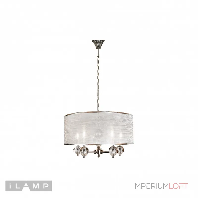 Подвесная люстра iLamp Chelsea P2400-5 Nickel Подвесная люстра iLamp Chelsea P2400-5 Nickel