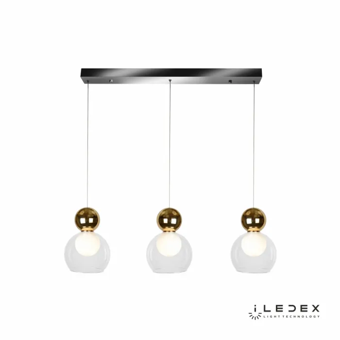 Подвесной светильник iLedex Blossom C4476-3L Золотой от ImperiumLoft