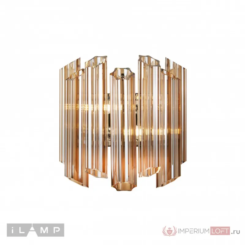 Настенный светильник iLamp MB0267-2C CHROME+BROWN от ImperiumLoft