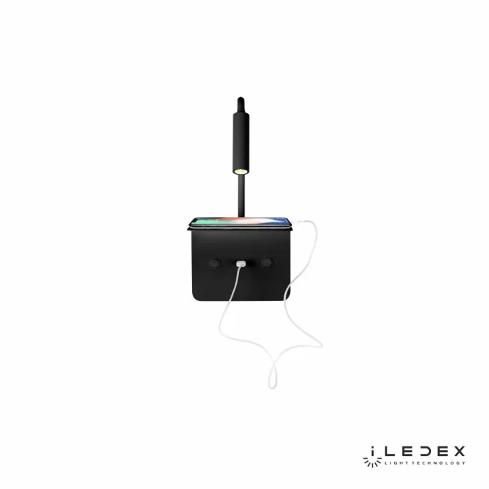Настенный светильник iLedex Support 7031C Чёрный от ImperiumLoft