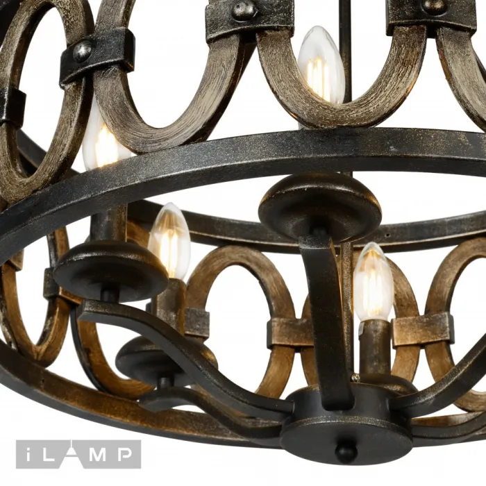 Подвесная люстра iLamp Organic Loft 192-6 от ImperiumLoft