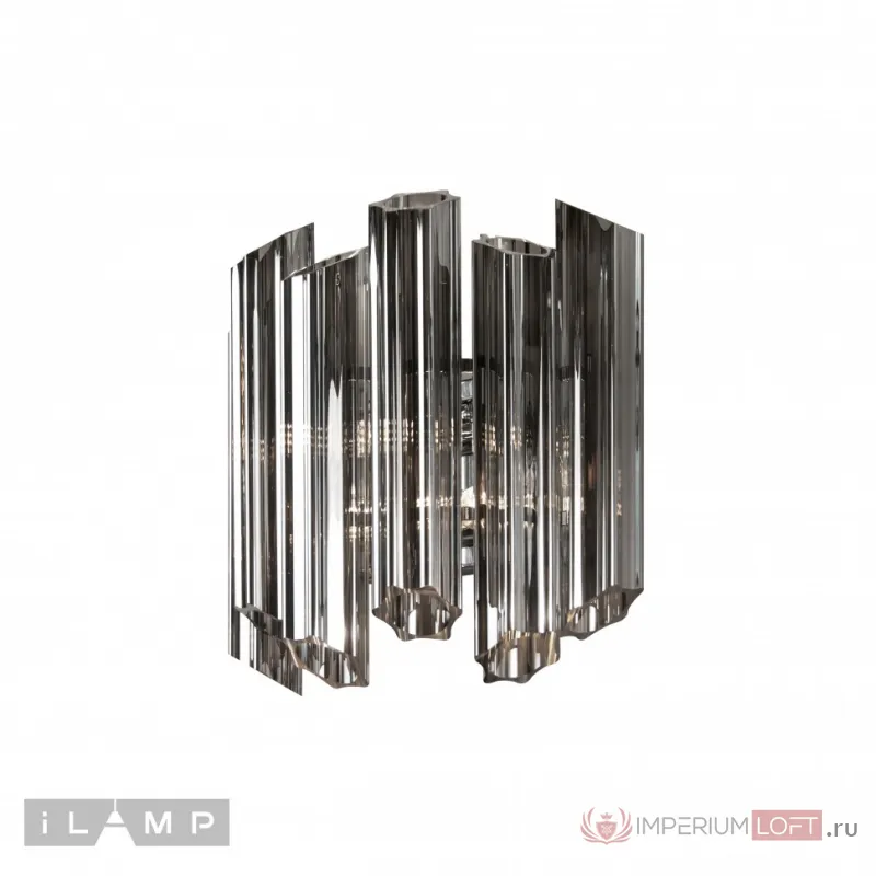 Настенный светильник iLamp Destiny MB0267-2B CHROME+SMOKY GRAY от ImperiumLoft