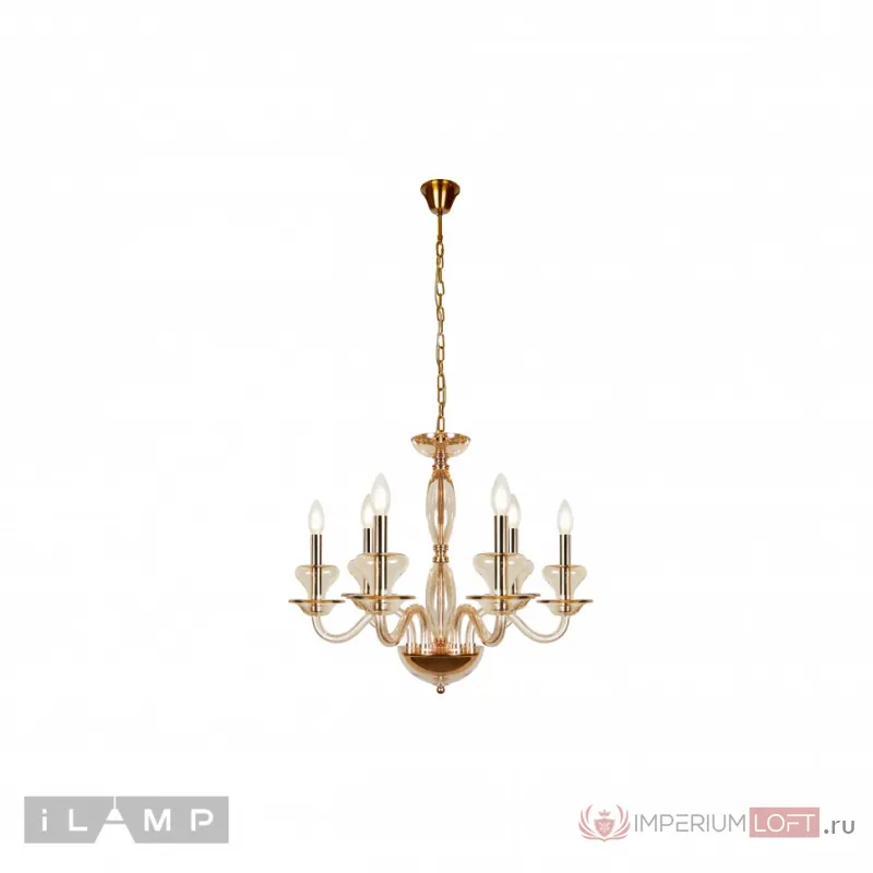 Подвесная люстра iLamp Mercury P9448-6 Gold от ImperiumLoft