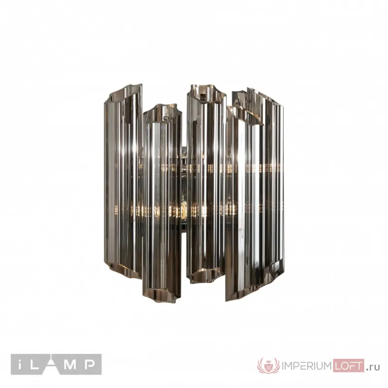 Настенный светильник iLamp Destiny MB0267-2B CHROME+SMOKY GRAY от ImperiumLoft