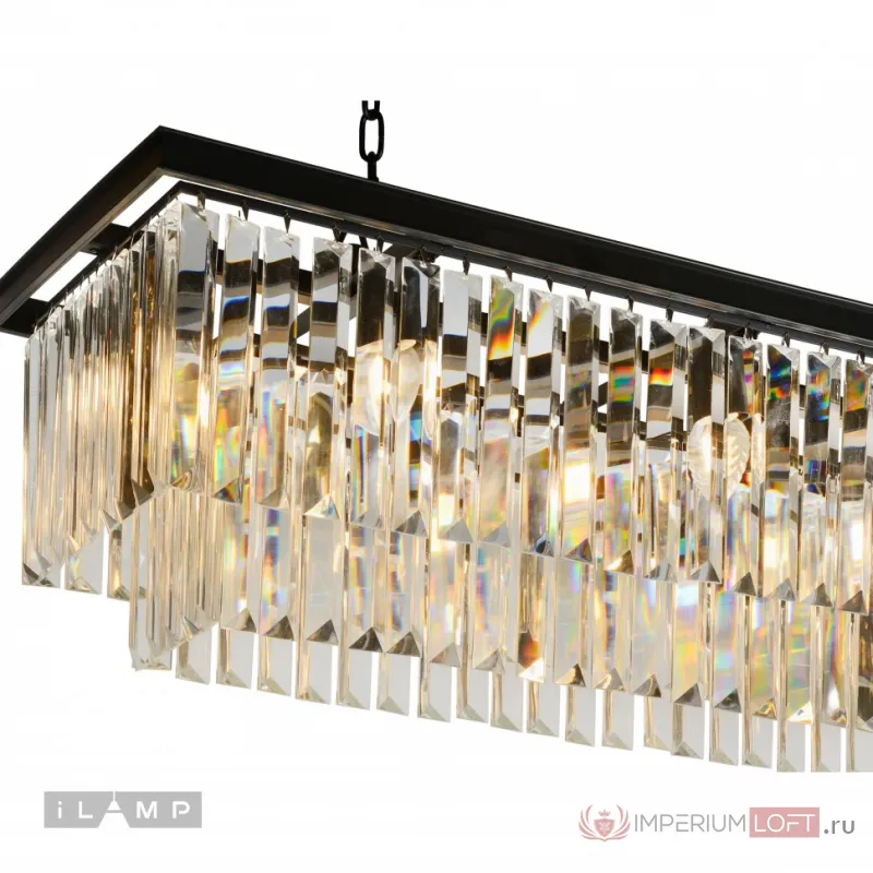 Подвесная люстра iLamp Triumph 6118-1000 Черная от ImperiumLoft
