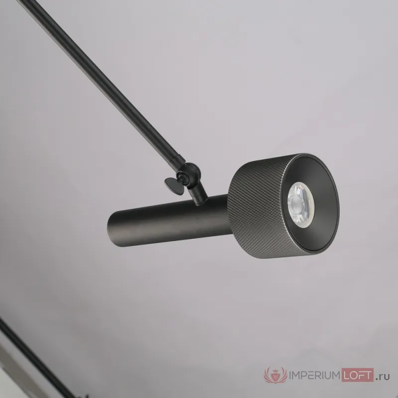 Светильник потолочный iLEDEX Delta 2361-1 BK+GRP от ImperiumLoft