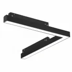 Светильник трековый магнитный угловой iLEDEX TECHNICAL VISION 4822-013-L320-16W-110DG-3000K-BK от ImperiumLoft