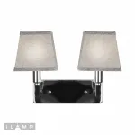 Настенный светильник iLamp Hilton 6943-2 Хром+серый от ImperiumLoft