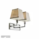 Настенный светильник iLamp Hilton 6943-2 Хром+серый от ImperiumLoft