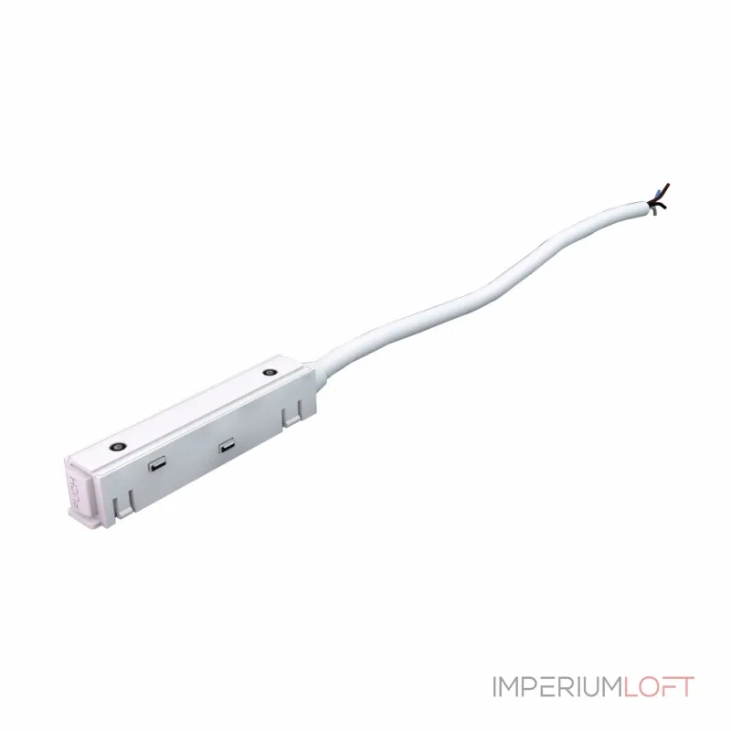 Ввод питания для магнитного шинопровода iLEDEX TECHNICAL VISION POWER INN 4822-L390-WH