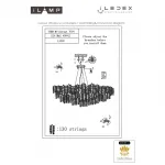 Подвесная люстра iLAMP Savage 7004-L1200 GD