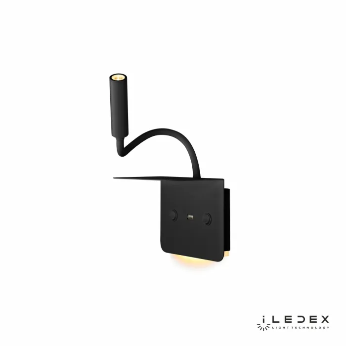 Настенный светильник iLedex Support 7031C Чёрный от ImperiumLoft