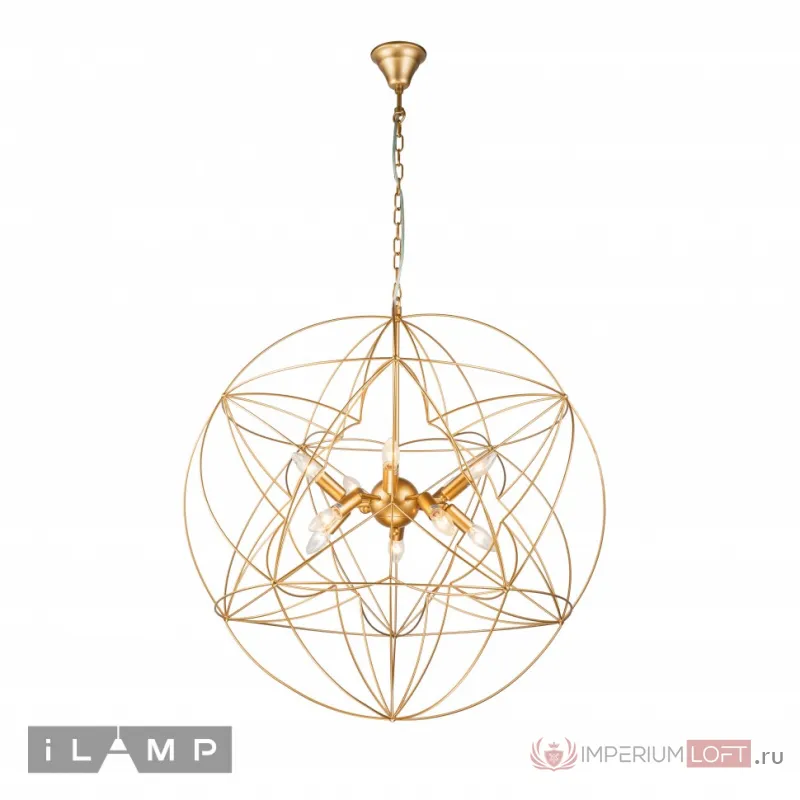 Подвесная люстра iLamp Element 8777-800 GOLD от ImperiumLoft