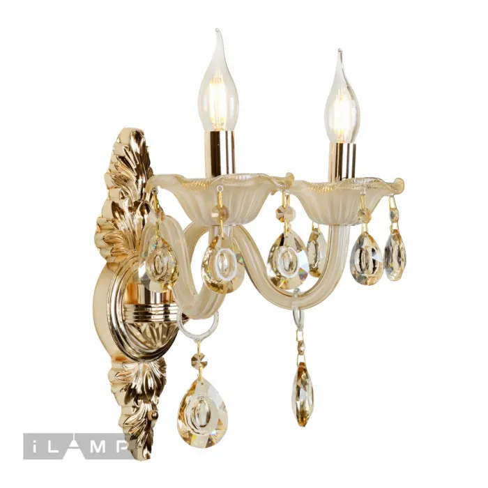Настенный светильник iLamp Asia 81072-2 Белый от ImperiumLoft
