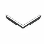 Светильник трековый магнитный угловой iLEDEX TECHNICAL VISION 4822-013-L320-16W-110DG-3000K-BK от ImperiumLoft