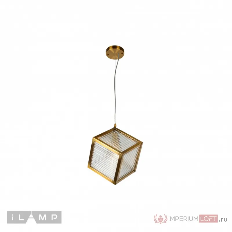 Подвесной светильник iLamp Square 8970-1B Золотой от ImperiumLoft