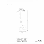 Подвесной светильник iLedex SELFIE 19152P/3-6W-3000K COPPER