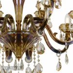Подвесная люстра iLamp Asia 61081-8+4 Бронзовая от ImperiumLoft
