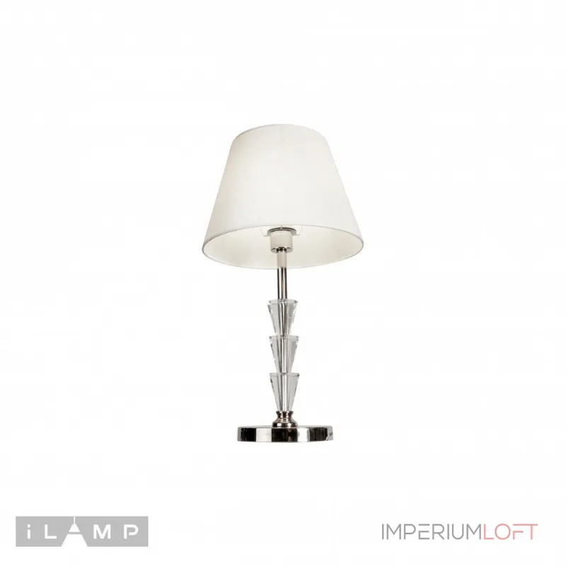 Настольная лампа iLamp Alesti T2424-1 Nickel