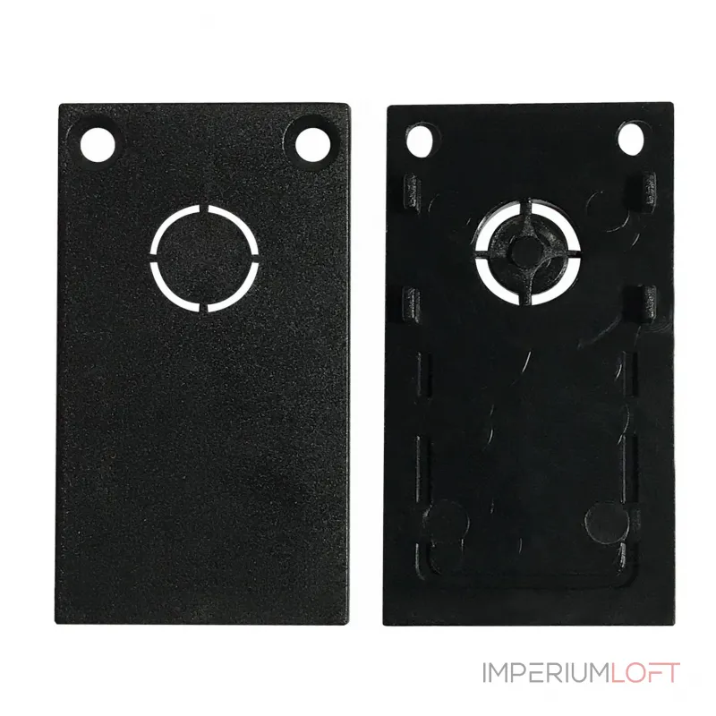 Комплект заглушек для шинопровода iLEDEX TECHNICAL VISION END CAP 4822-025-BK (2 шт)