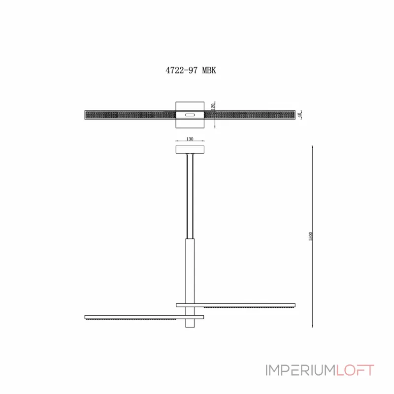 Подвесной светильник iLEDEX Vision 4722-97 MBK Подвесной светильник iLEDEX Vision 4722-97 MBK