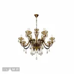 Подвесная люстра iLamp Asia 61081-8+4 Бронзовая от ImperiumLoft