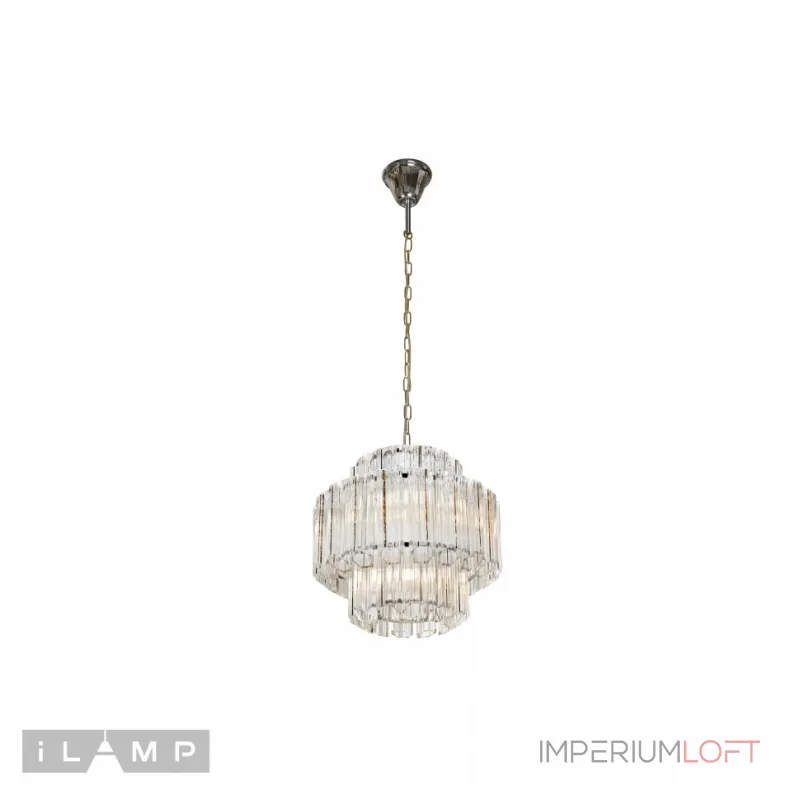 Подвесная люстра iLamp Destiny MD0267-4A CHROME+CLEAR