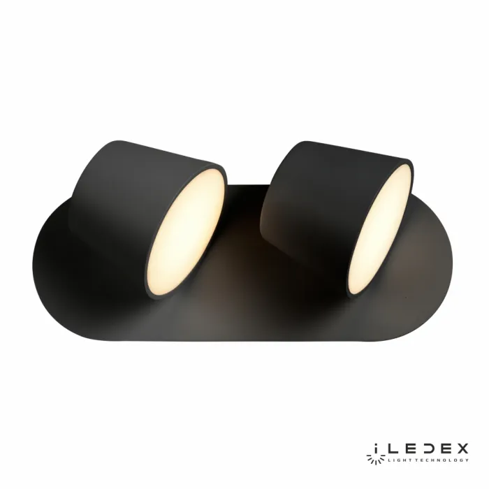 Настенный светильник iLedex Flexin W1118-2AS 3000K Чёрный от ImperiumLoft